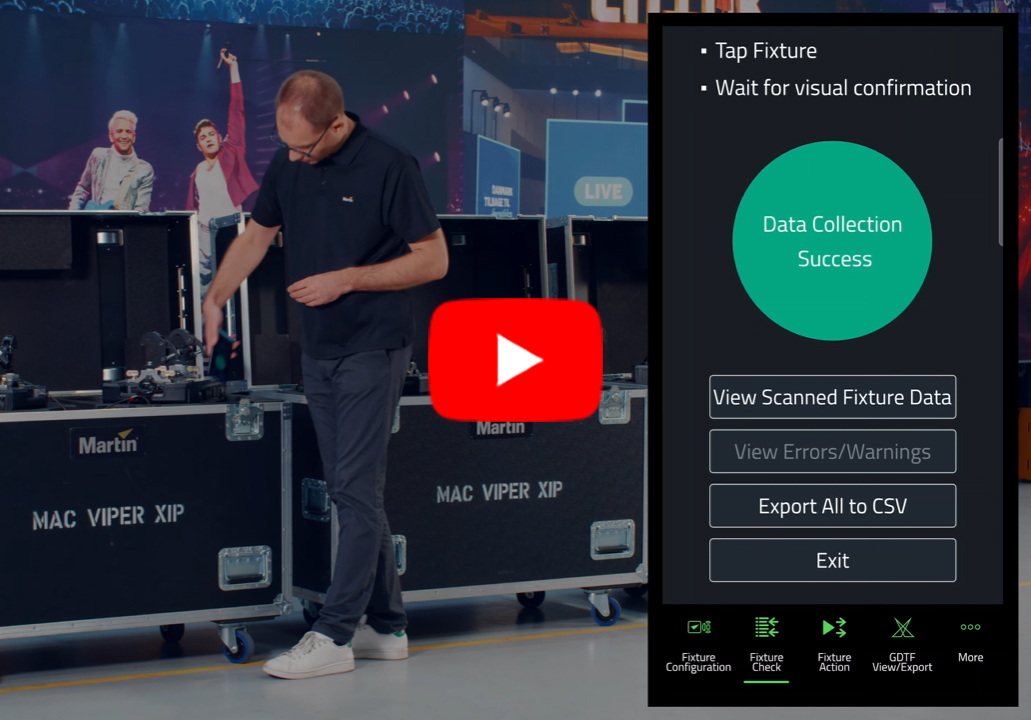 testing fixtures with the Companion Mobile tool